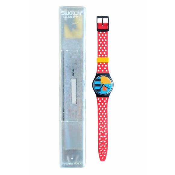 Vintage Swatch Watch NEEDLES GB408 1988 Standard Gents Rare Swiss Made Quartz - Picture 3 of 9